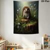 Charming Hedgehog Pattern Home Decor Tapestry, Wall Hanging, Decorative RV Wall Cloth.SGT0917430