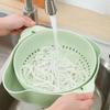 Kitchen Gadgets Rice Washing Bowl Double Layer Sink Rotatable Drainer  Kitchen Home
