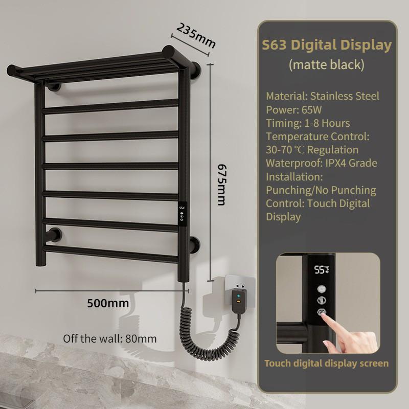 Сушка Стерилизация Держатель для полотенец Бытовой Гостиничный Интеллектуальный Электрический Полотенцесушитель Ванная Постоянная Температура