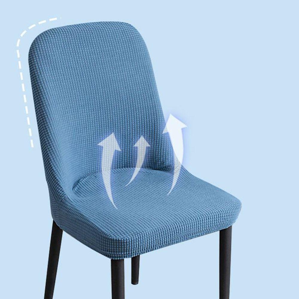 Curved Integrated Seat Cover High-elastic Stool Slipcover Dining Chair Cover  for Home Decoration