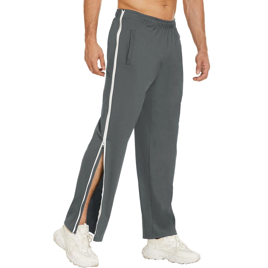 Men's Zipper Pants, Loose Sweatpants, Training Basketball Pants, Men's Loose Pants