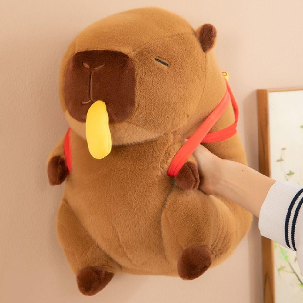 Кукла из ткани Картофель фри Капибара плюшевая игрушка с растягивающейся куклой Капибара плюшевый подарок на день рождения