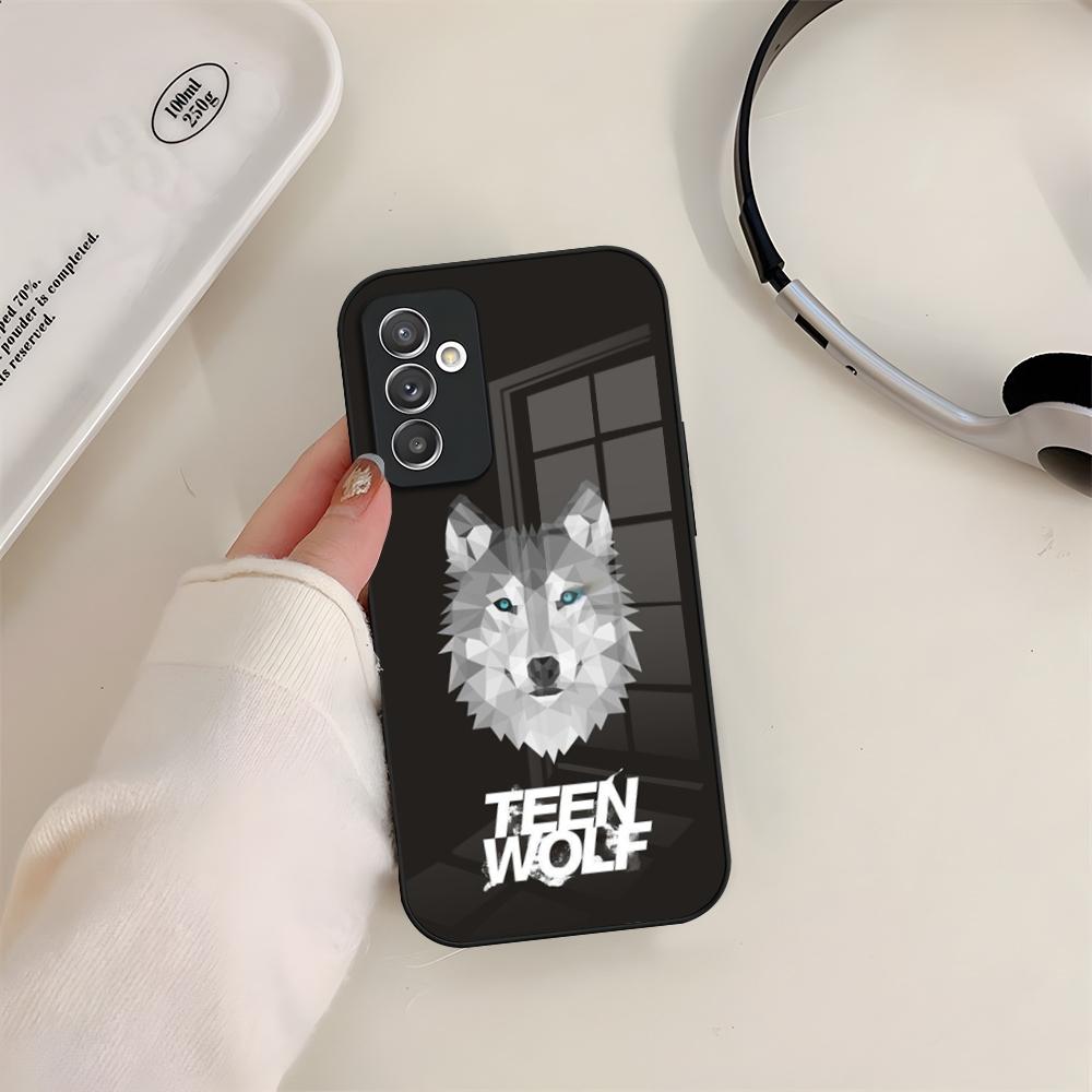 Чехол для телефона Teen Wolf Стеклянный Для Samsung S24 S23 S20 S25 S21 S22 Ultra Fe Plus A05 A06 A16 A26 A36 A56 Coque