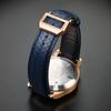 Высококачественный плетеный ремешок для часов из коровьей кожи для IWC IW344205 IW371614 IW500713 PORTUGIESER Portofino Синий мягкий кожаный ремешок для часов 22 мм