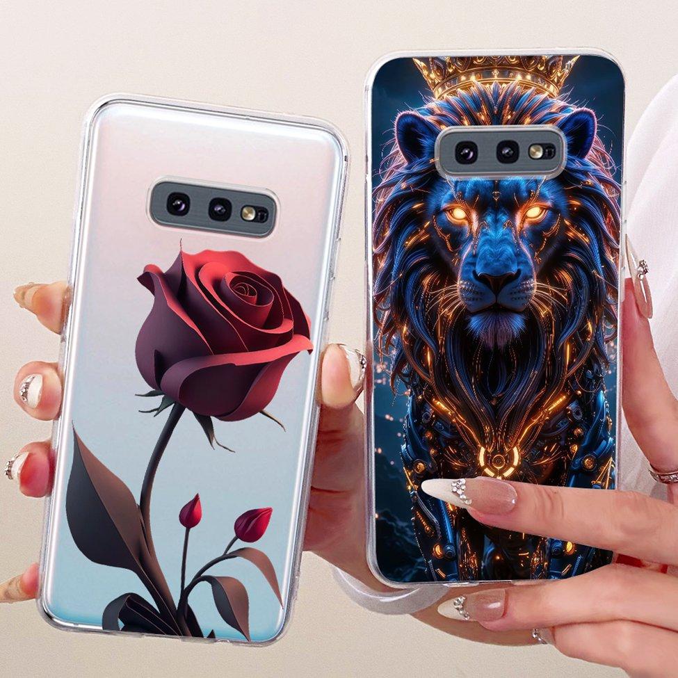 5.8'' Cover For Samsung S10e Case SM-G970F Clear Cute Kawaii Fashion Butterfly Funny Painted Casing For Samsung Galaxy S10e