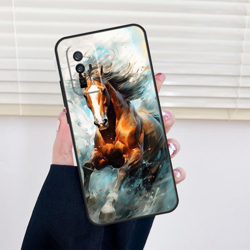 Живопись Величественная Лошадь Чехол Для Xiaomi 13 14 15 Ultra 11T 12T 13T 14T Pro POCO X7 Pro X3 X5 X6 M6 F5 F6 Pro Чехол