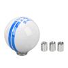 6 Speed Car Racing Gear Shift Knob for Shelby GT500 Style Round Ball Shift Knob with 3 Adapters for