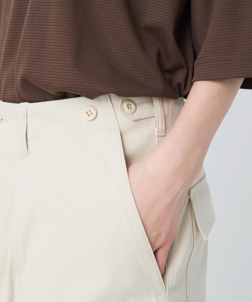 Snow Peak TAKIBI Herringbone Pants long pants for men and size M PT-26SU003 - Flame-retardant women, ECRU,