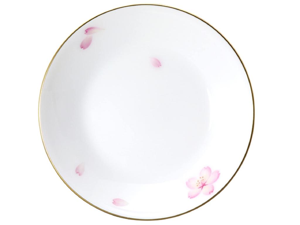 Okura Pottery [Hand-painted] Sakura Small Plate, Made In Japan, 50CS/C303