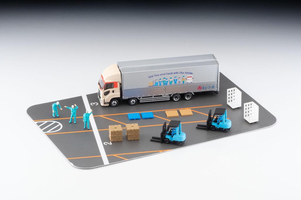 Tomytec Коллекция грузовиков Коллекция грузовиков Логистический сайт Wing Van Set D Kyuso Delivery