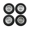 4pcs/set Remote Control Crawler Wheel Tires Compatible with MN78/ MN82 Remote Control Crawler Car Truck Modified Tool