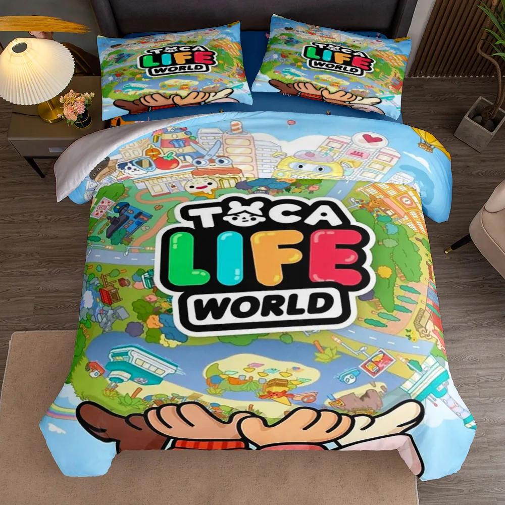 Rainbow Adventure Duvet Cover Set King Queen Double Full Twin Single Size Bed Linen Set