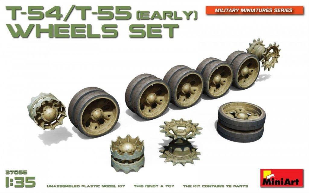 Miniart Wheel Set for Plastic Parts MA37056 1/35 T-54/T-55 (Early Model) Models,