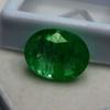 Emerald Green Colombian 7 Ct Natural   Oval Cut Loose Gemstone