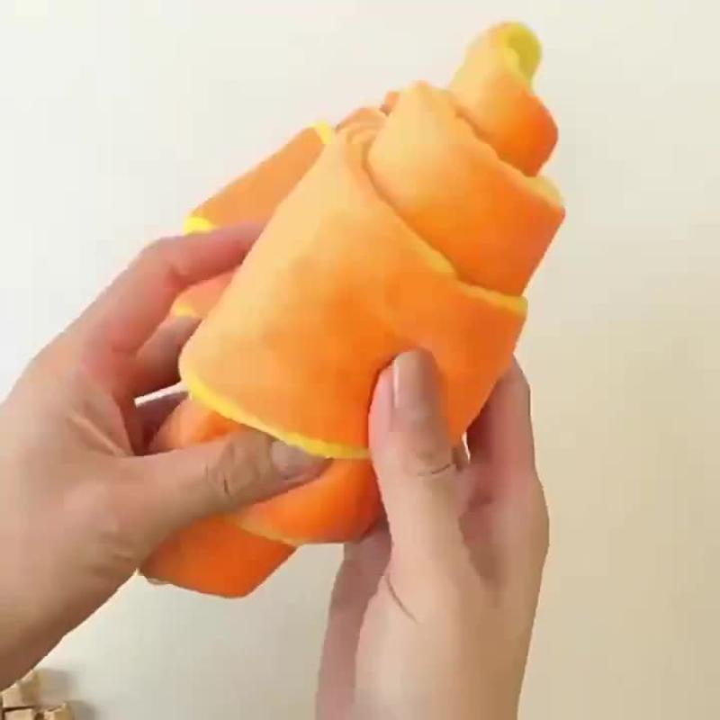 Игрушки для жевания для собак, мягкие, в форме круассана, игрушки для прорезывания зубов для щенков, интерактивные плюшевые игрушки для питомцев со спрятанной едой, товары для питомцев для дома или улицы