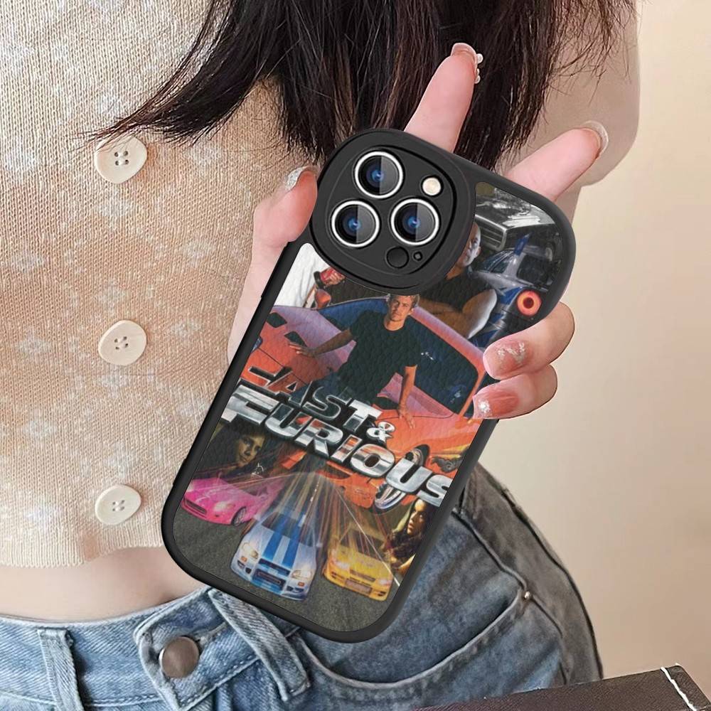 Чехол для телефона из серии фильмов Форсаж F-Furious для iPhone 11 12 13 14 15 16 Pro Max Mini Plus Мягкий кожаный чехол