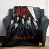 SKZ Kpop Print Flannel Blanket High Quality Warm Comfortable Cover for All Seasons Perfect for Gifts Home Decor