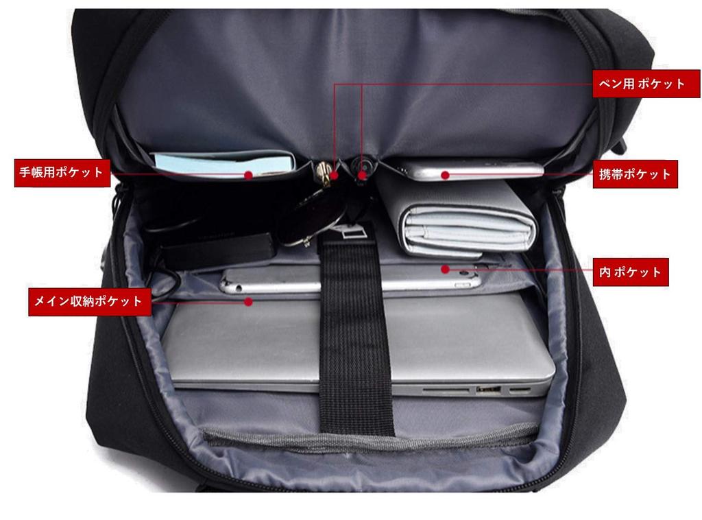 Легкий и простой в использовании деловой USB-зарядный 14-дюймовый рюкзак для поездок на работу и путешествий [Aki Kumaya], темно-синий, мужской, компактный, стильный, порт, совместимый, синий,