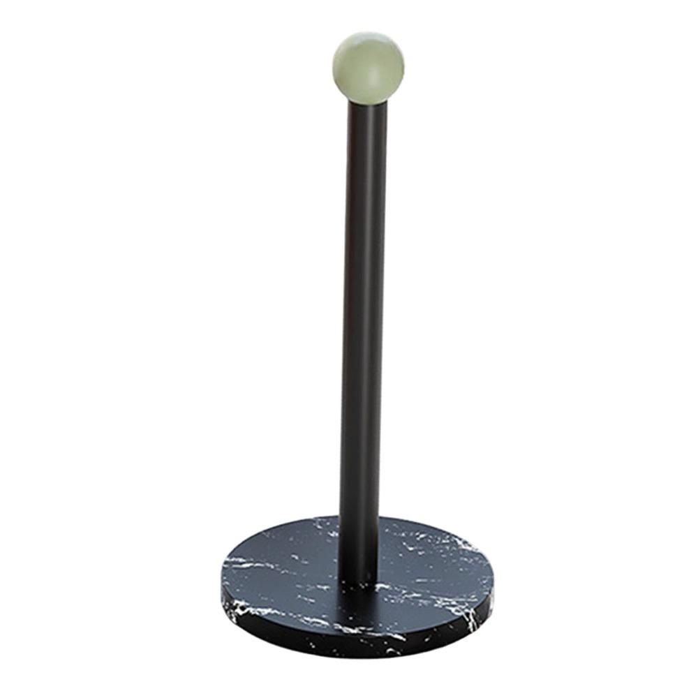 Iron Marble Paper Towel Holder Weighted Base Standing Paper Towel Rack Kitchen Countertop