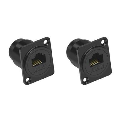 Разъем RJ45 для монтажа на панель RJ45 Cat6 Разъем-розетка Female-Female Проходной адаптер-удлинитель Ethernet Передача