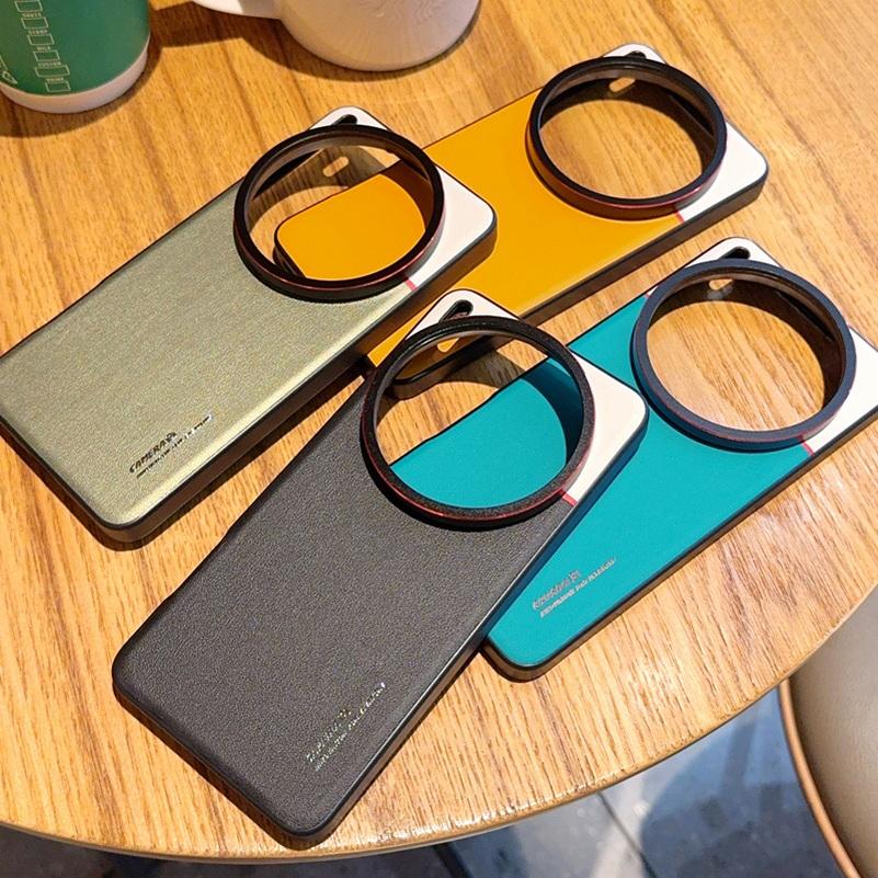 Двухпигментный кожаный чехол для объектива с приподнятой защитой для камеры VIVO X200 Ultra X200s X200 Pro X100s X100