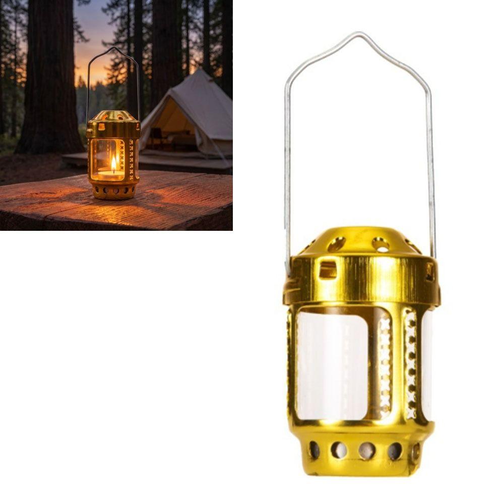 Aluminum Alloy Tealight Candle Lantern Lightweight Camping Lantern Camping Outdoor