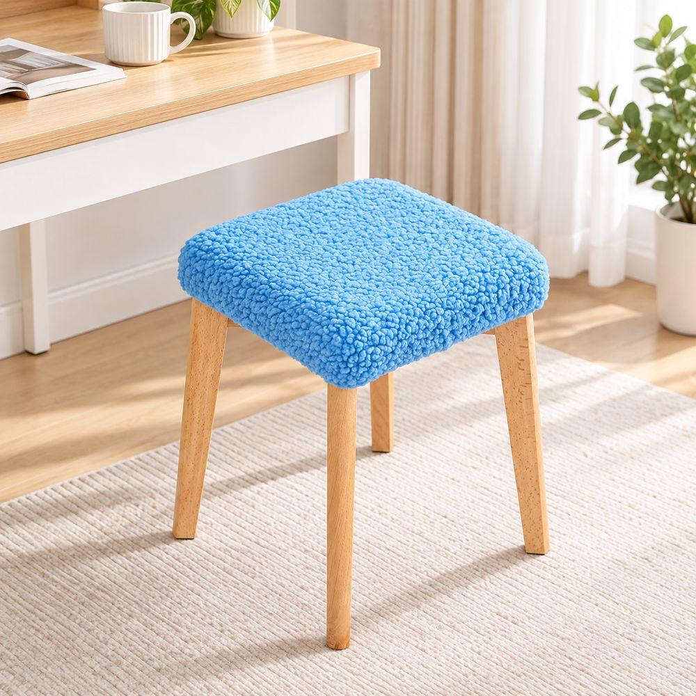 Stretchable Fit Square Stool Cover Elastic Bar Stool Slipcover New Chair Seat Cover Home Decor