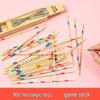 Wooden Pick-Up Sticks: Classic Educational Tabletop Game for Parent-Child Interaction