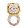 1Pc Customized Baby Teether Wooden Bracelet Crochet Rattle Toys BPA Free Crochet Lemon Bunny Rodent Rattle Newborn Toys Gift