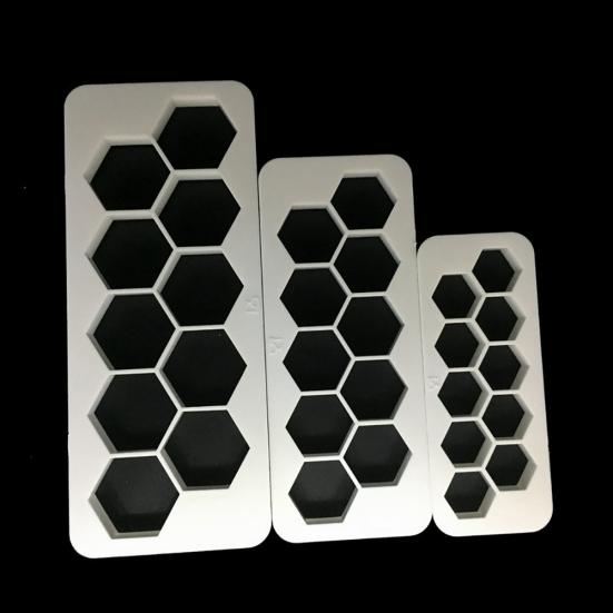 3шт шестигранный резак для помадки, печенья, шоколадного печенья, декоративная форма для торта «сделай сам»