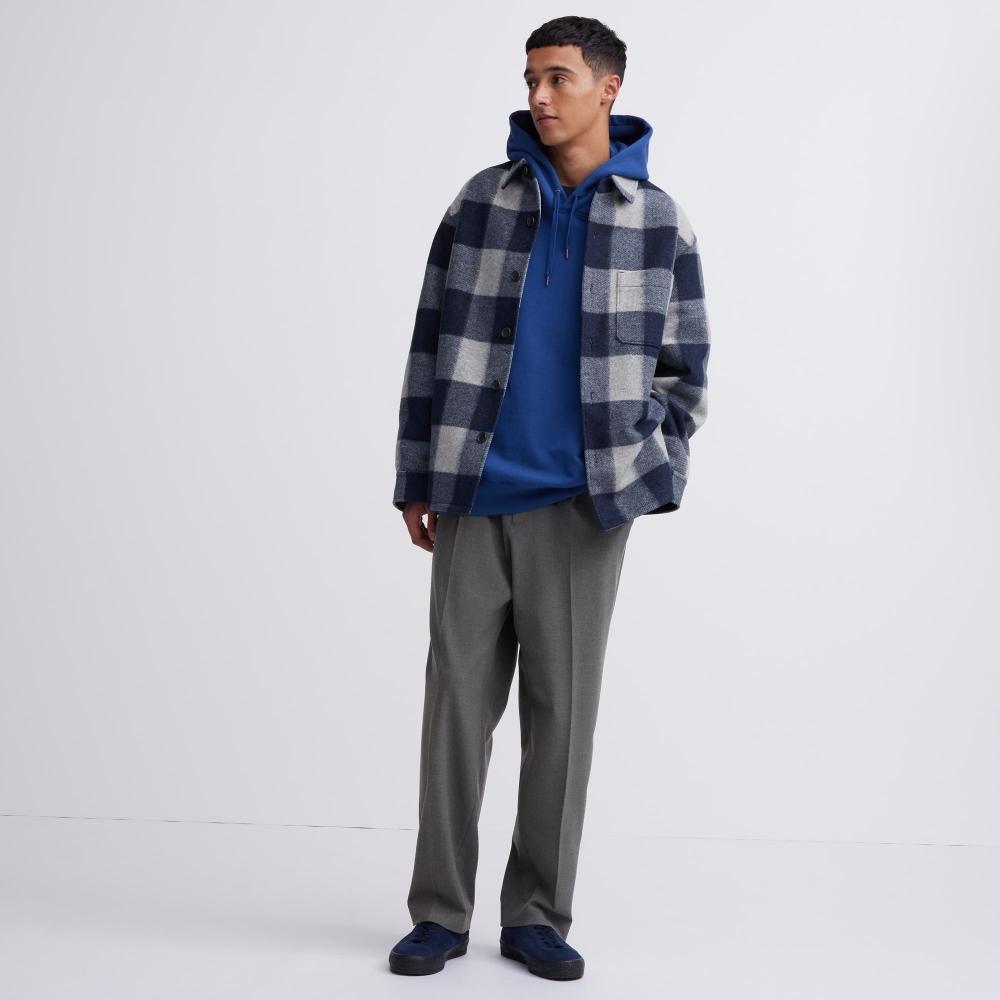 Uniqlo Японские широкие брюки Tuck, стандартная длина 70-76 см 