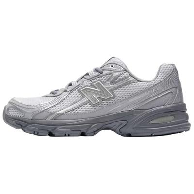 Nb 740 Удобная Модная Ткань Искусственная Кожа Дышащая Легкая Низкие Кроссовки для Бега Унисекс Кроссовки Белый Светло-Серый U7408PL
