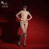 Chest Seamless Oily Full Body One-piece Stockings Silky Smooth Horse Oily One-piece Five-finger Sexy Fun Open Crotch Seduction Woman