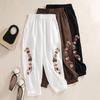 Женские брюки-фонарики в китайском этническом стиле, повседневные брюки Seven-minute, весна-лето