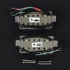 FLEOR Neck+Bridge Pickup Set Double Coil Humbucker Pickups for Electric Guitar Pickup Replacement-Black