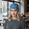 Контрастная Цветовая Гамма Свитер Шляпа Клетка Принт Шарф Свитер Шляпа Повседневная Защитная Кепка Многофункциональная Сохраняющая Тепло Женская Флисовая Шапка