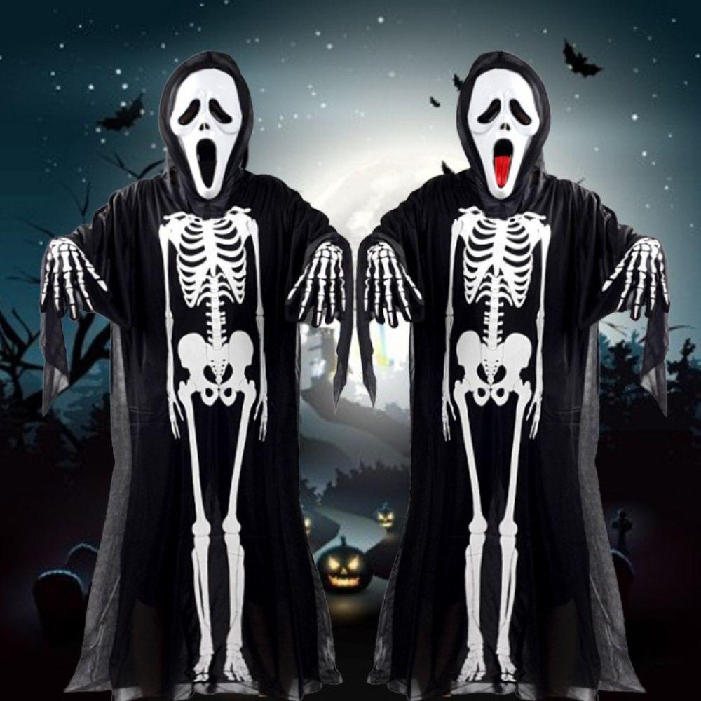 Props Cosplay Accessories White Skeleton Gloves Women Men Gloves Ghost Bone Mittens Halloween Party