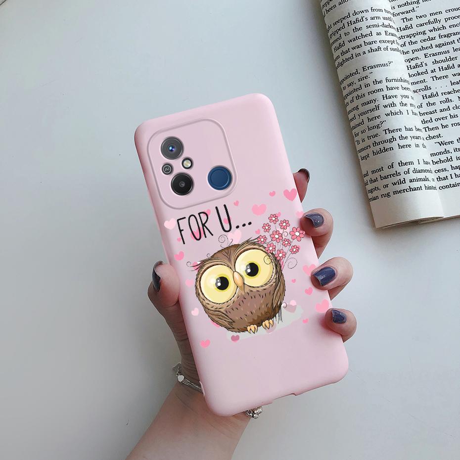 For Xiaomi Redmi 12C Case Cute Love Heart Phone Case Bumper Back Shockproof Soft TPU Cover For Redmi 12C 12 C Case Fundas 6.71''
