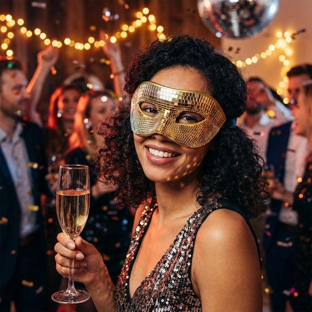 Mirror Eye Covers Masquerade Mask Bright Eye Mask Fashion Mardi Gras Mask Cosplay Masquerade