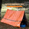 Portable Emergency Tent Ultralight 2 Person Triangle Survival Tent Waterproof Windproof Outdoor Hiking Camping Tube Shelter