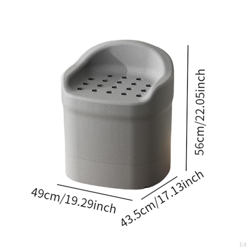 Elderly Shower Chair Multifunction Easy Clean Bath Seat Lightweight Sturdy Bench for Toilets