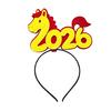 1/3Pcs 2026 New Year Headband Red Horse Headband Festive Spring Festival Party Hairband Holiday Selfie Prop