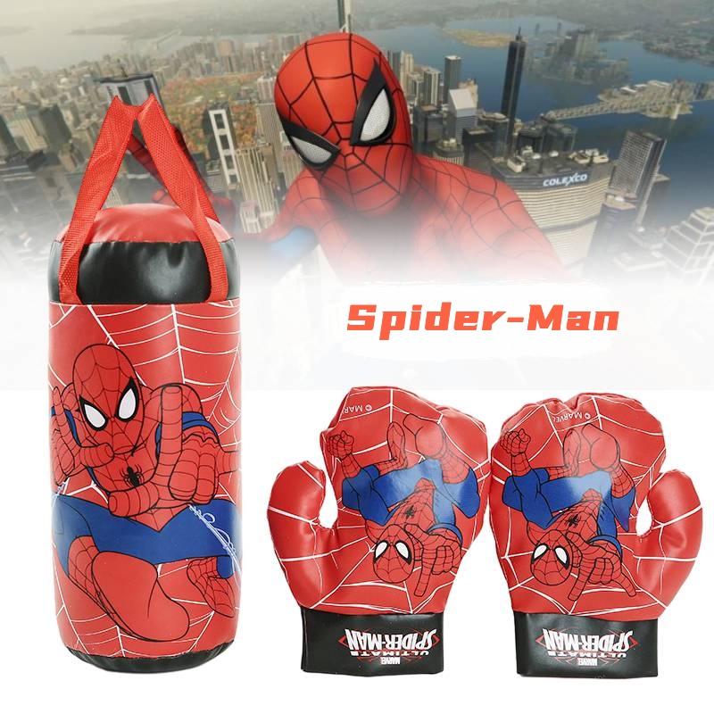Disney Marvel Spider-man Boxing Toy Red Plastic Punching Gloves For Kids 2-5 Stress Relief