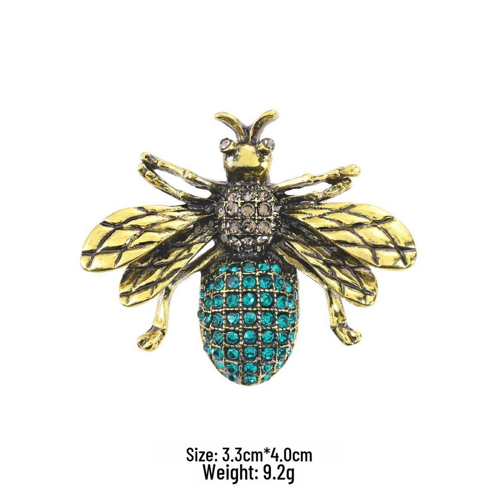 Брошь в виде пчелы с каплями масла в новом стиле - милая булавка в виде животного для воротников и аксессуаров одежды