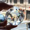 Crystal Cut Clear Sphere 50mm Faceted Gazing Ball Prisms Suncatcher Home Decor