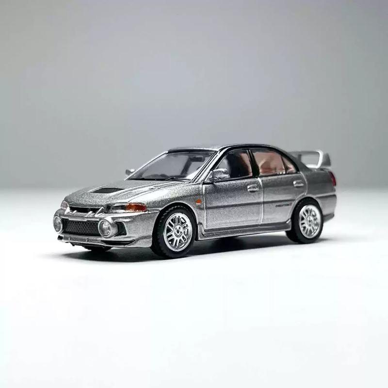 djzh6 Tarmac Works 1:64  Mitsubishi Lancer GSR Evolution IV  Scale Diecast Model Car - Premium Collection