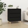 823041 vidaXL Black Buffet 60x35x70 Cm Engineered Wood