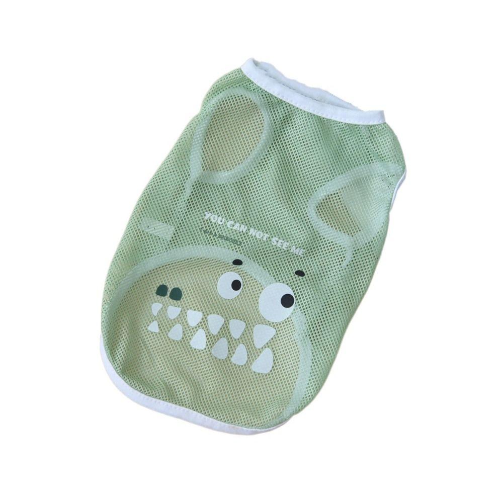 Cartoon Print Cat Thin Vest Breathable Dog Cartoon Printed Vest For Dogs Puppy Cats