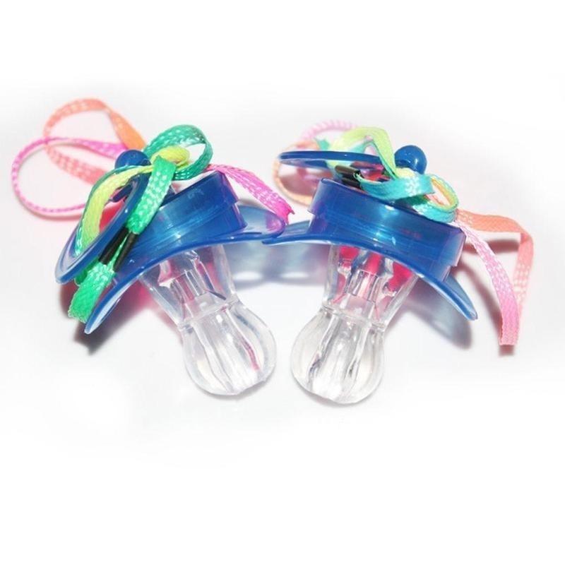 1 шт. Светящаяся соска со светодиодной подсветкой, Блестящая соска, Светящиеся игрушки для баров, вечеринок, фестивалей как для детей, так и для пожилых людей