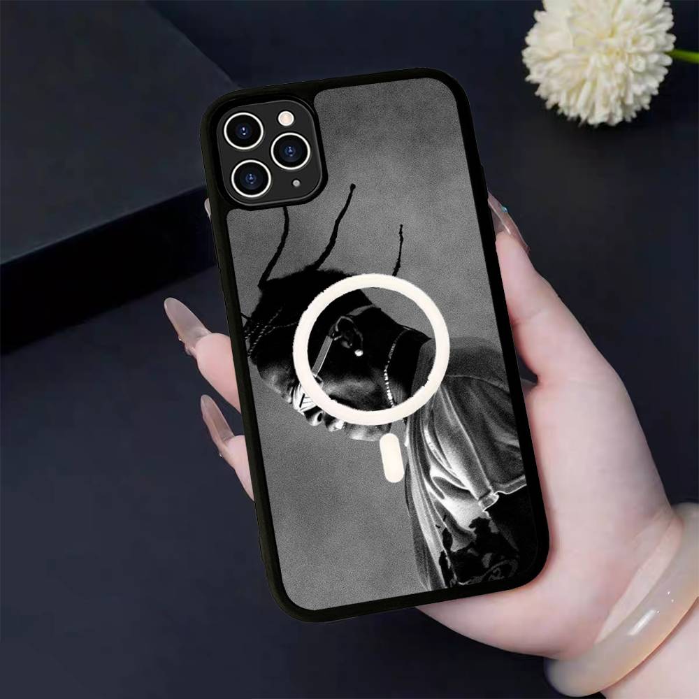 T-Travis S-ScottS Singer For IPhone 17 Air 16 E 15 14 13 12 11 Pro Max Plus PC Shock TPU Cover For Magsafe Phone Cover